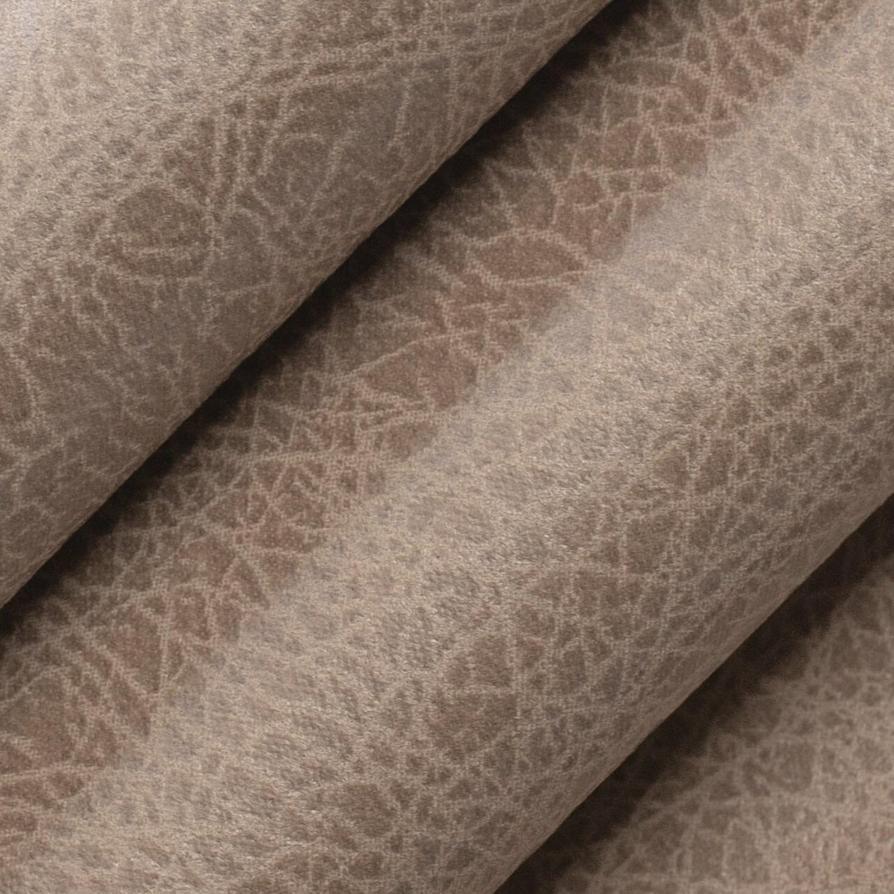 Brown Performance Grade Vinyl Plain Solid Upholstery Fabric by The Yard - SKU: Massimo Beige